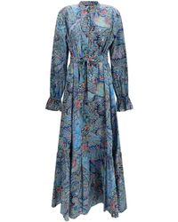 Etro - Paisley Print Cotton-Blend Shirt Dress - Lyst