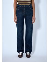 Prada - Straight-Leg Washed Denim Jeans - Lyst