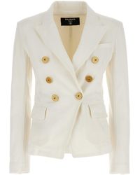 Balmain - Stylish And Chic 6-Button Denim Jacket For - Lyst