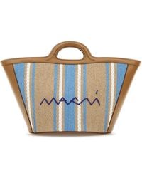 Marni - Embroidered Canvas Tropicalia Bucket Bag - Lyst