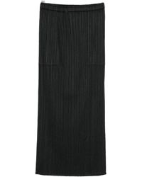Pleats Please Issey Miyake - Pleated Long Skirt - Lyst