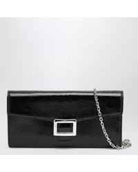 Roger Vivier - Belle Vivier Patent Wallet With Chain - Lyst