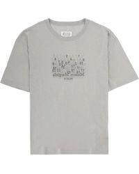 Maison Margiela - T-Shirt With Print Cotton T-Shirts - Lyst