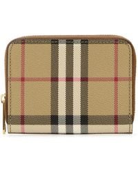 Burberry - Printed Canvas Wallet - Lyst