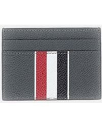 Thom Browne - Double Sided Card Holder W/ Rwb Stripe - Lyst