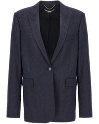Stella McCartney - Tailored Wool Flannel Blazer - Lyst