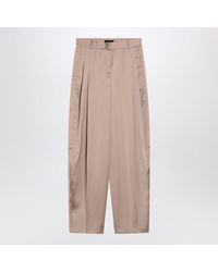 ANDAMANE - Wide Greige Pants - Lyst