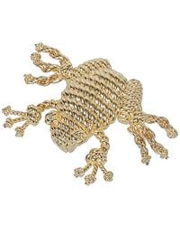 Loewe - Metal Frog Brooch - Lyst