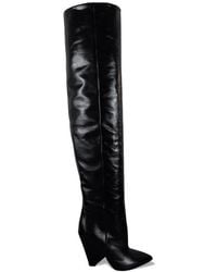 Saint Laurent - Niki 105 Over-The-Knee Boots - Lyst