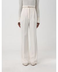 Max Mara - Pants Cream - Lyst
