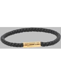 Tom Ford - Braided Leather Bracelet With Clasp - Lyst