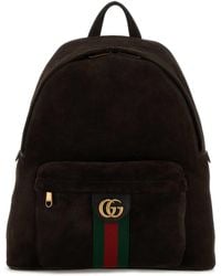 Gucci - Dark Suede Medium Ophidia Backpack - Lyst