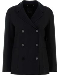 Max Mara - S Maxmara Stretch Wool Fiore Blazer - Lyst