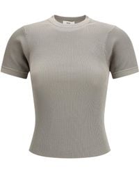 Rier - Short-Sleeve Ribbed T-Shirt - Lyst