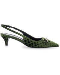 Gucci - Slingback Pump With Horsebit, Size 35 It - Lyst