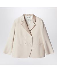Fendi - Ivory Singlebrested Jacket - Lyst