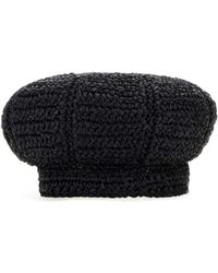 Prada - Rafia Baker Boy Hat - Lyst