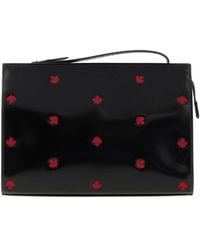 DSquared² - Dsquared Leather Maple Leaf Clutch - Lyst