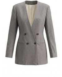 Alberta Ferretti - Double-Breasted Blazer - Lyst