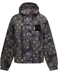 Ganni - Ultralight Nylon Jacket With Floral Print - Lyst