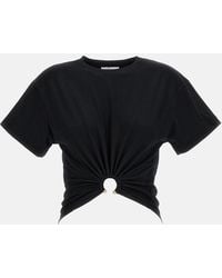 Rabanne - Rabanne T-Shirt With Piercing - Lyst