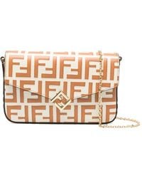 Fendi - Neutrals Satchels & Cross Body Bags - Lyst