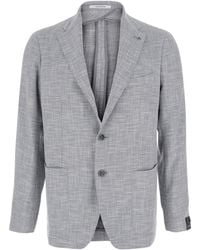 Tagliatore - Single-Breasted Jacket With Notched Revers - Lyst