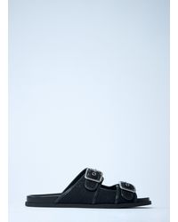 Gucci - Gg Slide Sandals With Buckles - Lyst