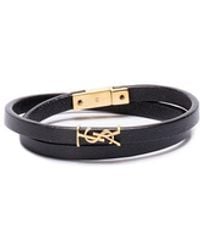 Saint Laurent - 'Cassandre' Double Wrap Bracelet - Lyst