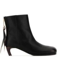Sacai - Leather Ankle Boots - Lyst