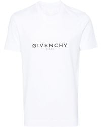 Givenchy - Reversible Logo-print Cotton-jersey T-shirt - Lyst