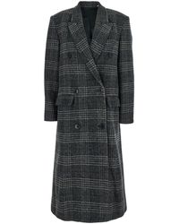 Isabel Marant - 'Lexana' Double-Breasted Coat With Peak Revers And - Lyst