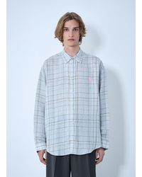 Acne Studios - Plaid Button-Up Shirt - Lyst