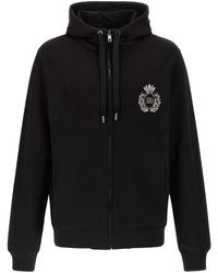 Dolce & Gabbana - Heraldic Patch Hoodie - Lyst