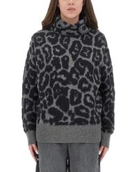 Stella McCartney - Wool And Alpaca "Leopard" Sweater - Lyst