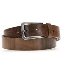 Brunello Cucinelli - Carved Leather Belt With Shimmering Buckle - Lyst