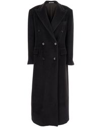 Tagliatore - Double-Breasted Coat With Golden Buttons - Lyst