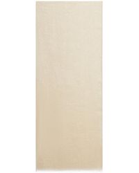 Brunello Cucinelli - Silk And Cashmere Scarf With Fringed Finish - Lyst