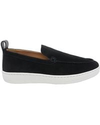 Lanvin - Crusier Suede Slip On Loafers - Lyst