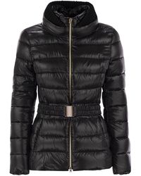 Herno - Ultralight Nylon Down Jacket With Belt - Lyst