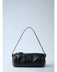 Miu Miu - Leather Logo Motif Shoulder Bag - Lyst