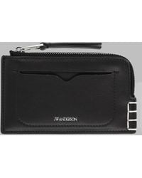 JW Anderson - Leather Zip Card Holder Wallet - Lyst
