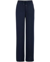 Herno - Pants With Drawstring Elastic Waist And Logo Plaque On The Drawstring - Lyst