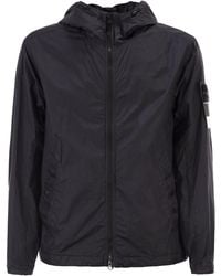 Stone Island - Water-Repellent And Windproof Jacket With Hood - Lyst