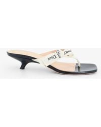 Dior - Dior J'Adior Cotton Flip-Flops With Embroidered Logo - Lyst