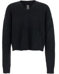 Rick Owens - Tommy V Neck Jersey - Lyst