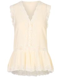 Chloé - V-Necked Top - Lyst