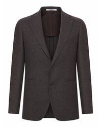 Tagliatore - Textured Fabric Blazer Jacket With Two Buttons - Lyst
