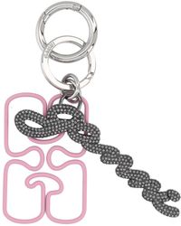 Ganni - Keychain With Logo - Lyst