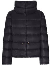 Herno - Padded Down Jacket With A Wrap-Around Collar - Lyst